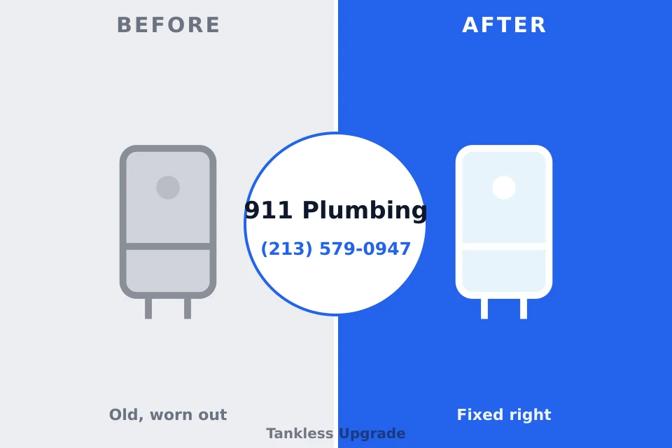 Before and after: plumbing company State College, PA